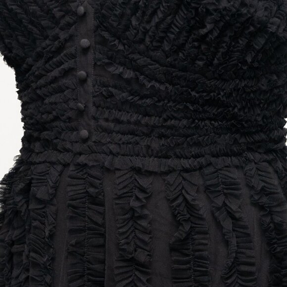 Mac Duggal. Sleeveless Ruffle Tiered Dress. - Picture 10 of 14